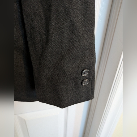 Peau de Loup Patterson Faux-Wool Suit Jacket Gray Size 18 - Picture 4 of 7